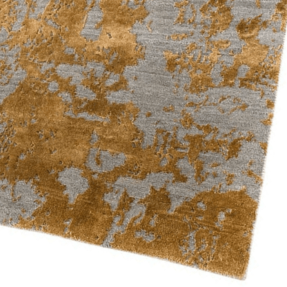Gilded Ember Carpet | Luxury Wool & Silk Hand - knotted - The Carpetier™
