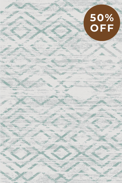 Glacial Green Carpet | Scandinavian | Polyfibre Cashmere Series - The Carpetier™