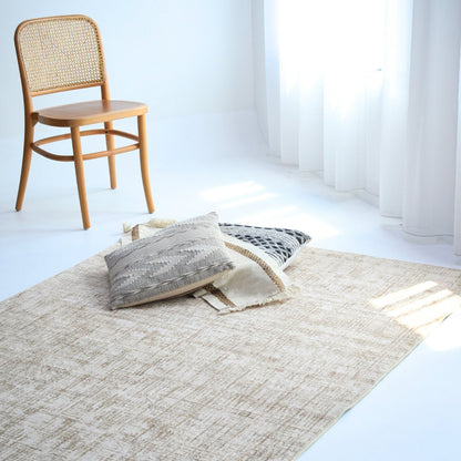 Golden Crosshatch Carpet | Scandinavian | Polyfibre Cashmere Series - The Carpetier™