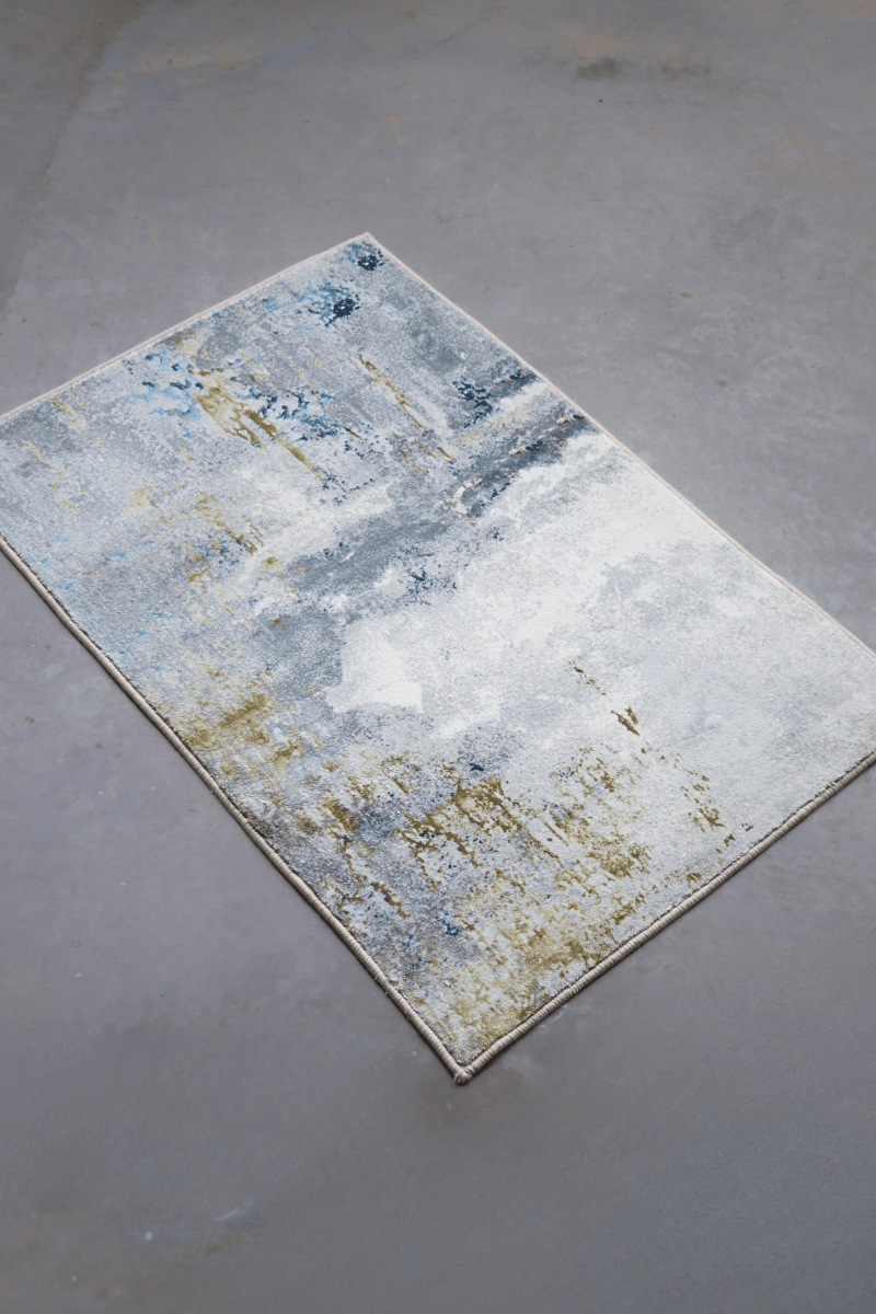 Golden Sapphire Floor Mat | Polyfibre Cashmere - The Carpetier™
