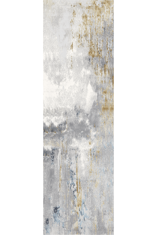 Golden Sapphire Runner | Polyfibre Cashmere - The Carpetier™