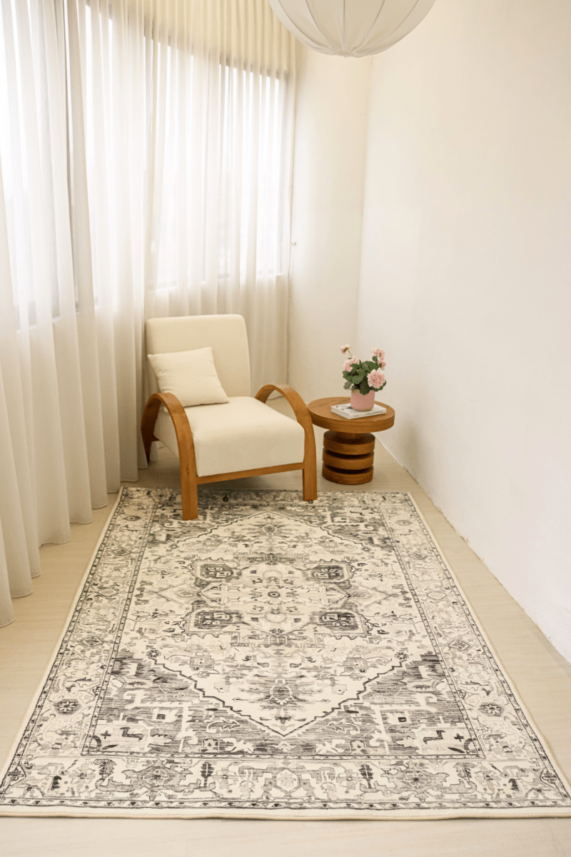 Grey Imperial Carpet | Polyfibre Cashmere - The Carpetier™