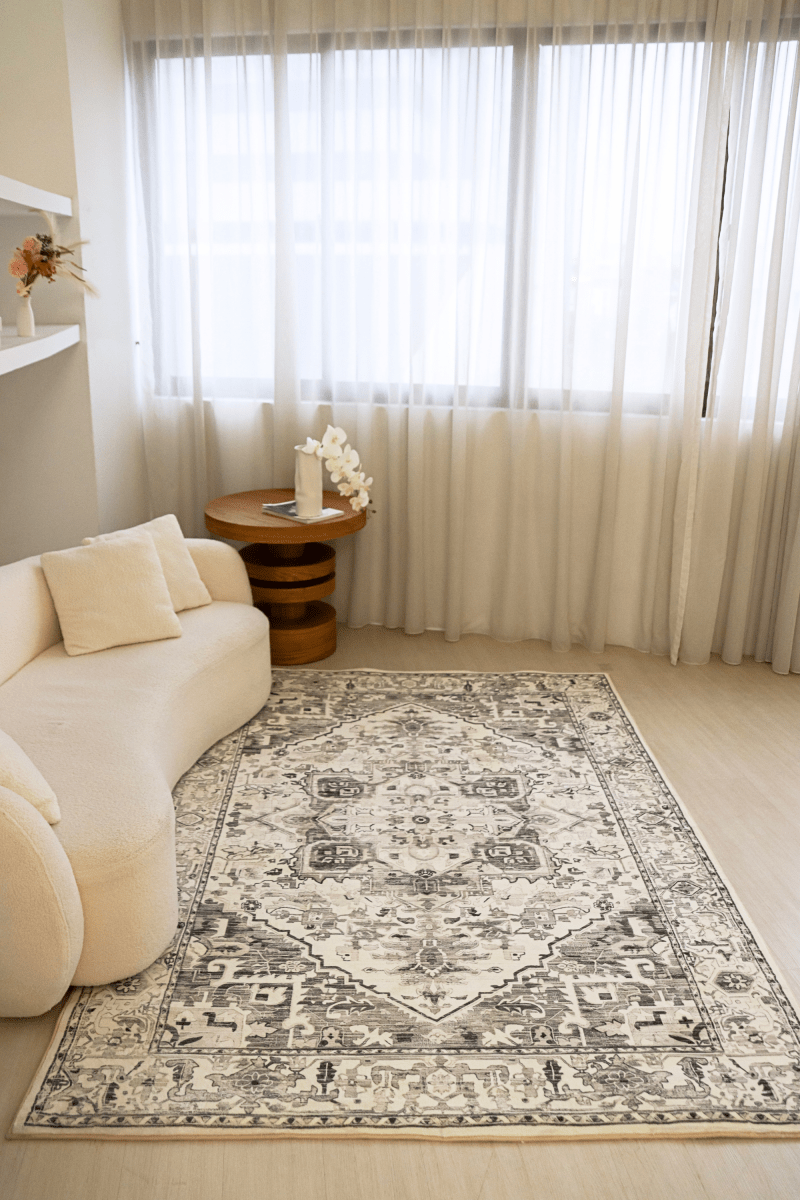 Grey Imperial Carpet | Polyfibre Cashmere - The Carpetier™