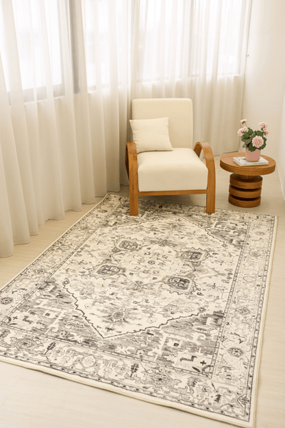 Grey Imperial Carpet | Polyfibre Cashmere - The Carpetier™