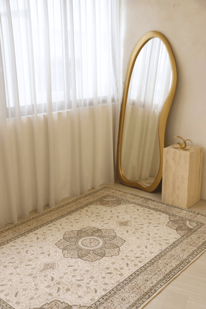 Ivory Palace Carpet | Polyfibre Cashmere - The Carpetier™