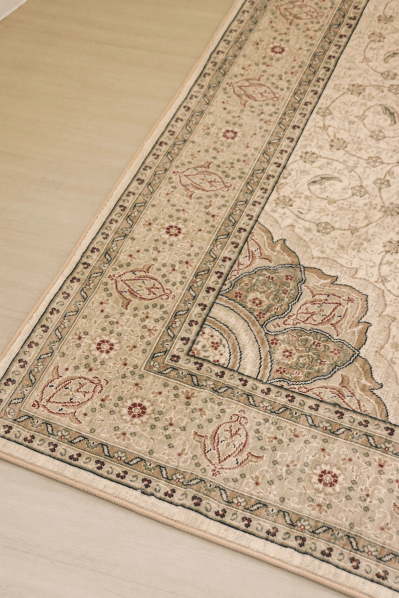 Ivory Palace Carpet | Polyfibre Cashmere - The Carpetier™
