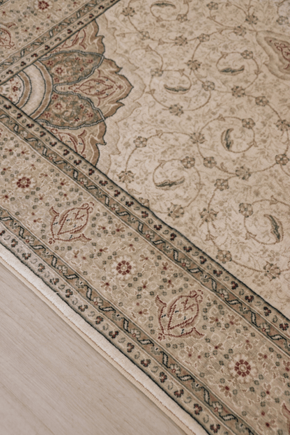 Ivory Palace Carpet | Polyfibre Cashmere - The Carpetier™
