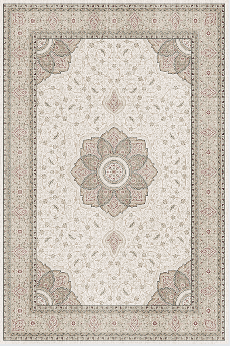 Ivory Palace Carpet | Polyfibre Cashmere - The Carpetier™