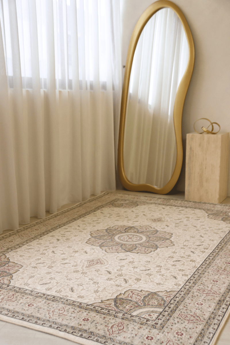 Ivory Palace Carpet | Polyfibre Cashmere - The Carpetier™