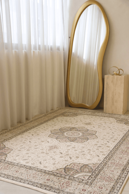 Ivory Palace Carpet | Polyfibre Cashmere - The Carpetier™