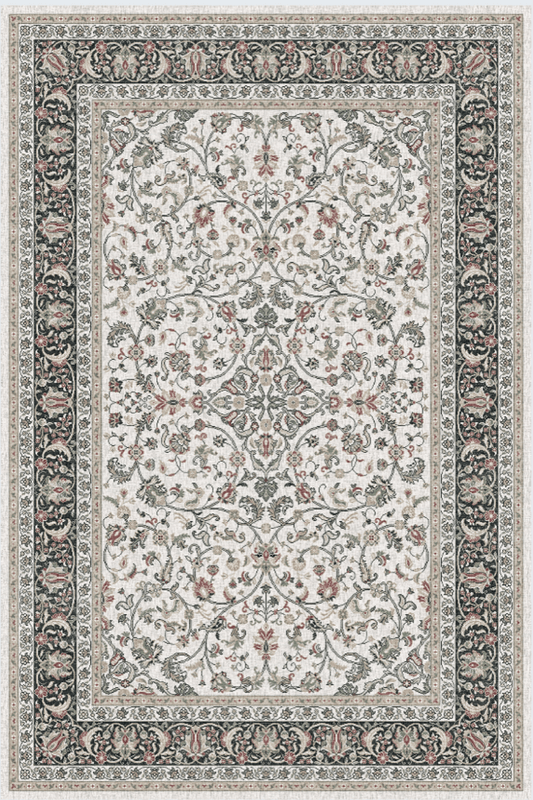 Ivory Roselia Carpet | Polyfibre Cashmere - The Carpetier™