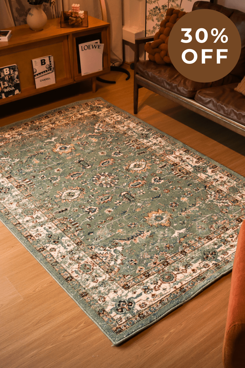 Jade Garden Carpet | Wilton Dyed Series - The Carpetier™