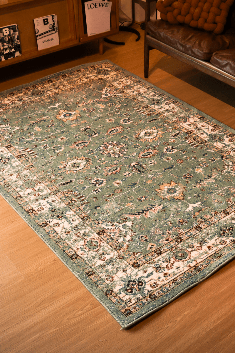 Jade Garden Carpet | Wilton Dyed Series - The Carpetier™