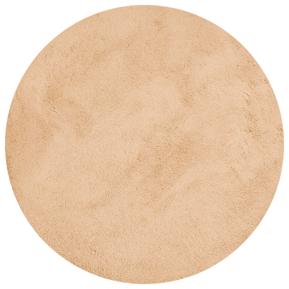 Latte Brown Round Carpet | Cloud Fur Series - The Carpetier™