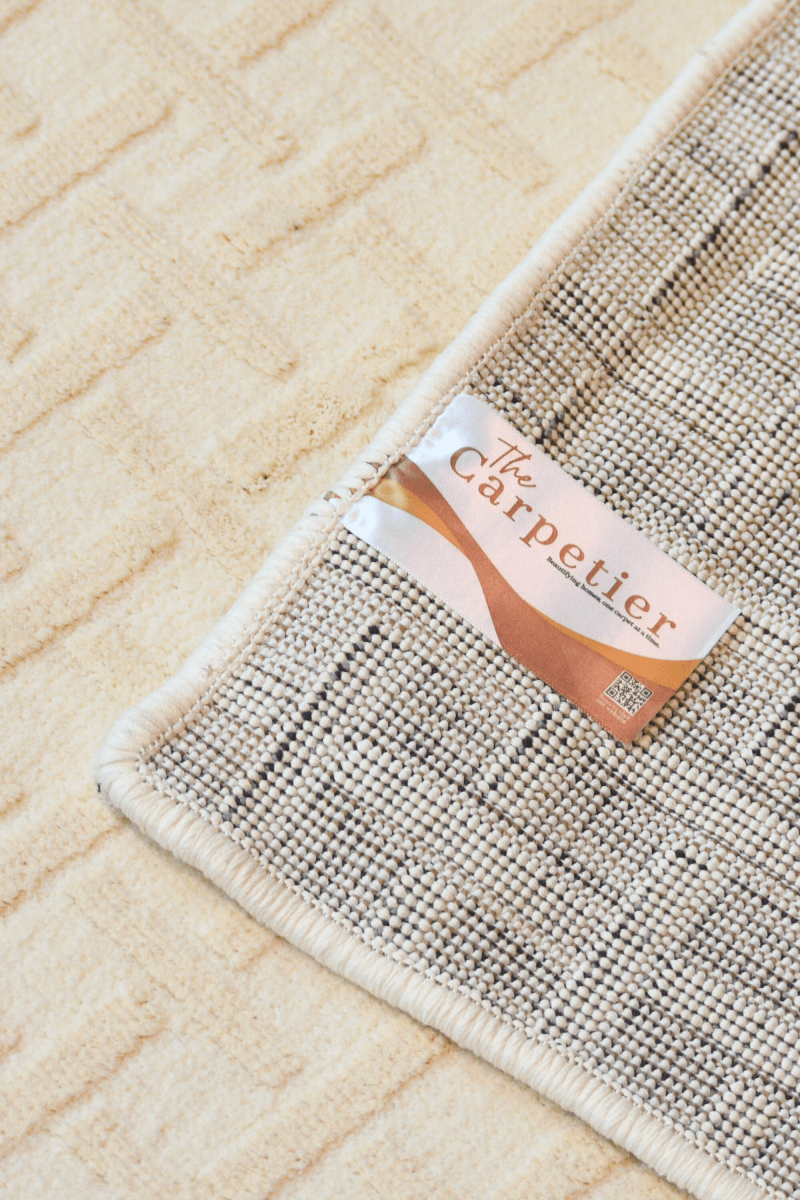 Lattice Cream Carpet | Wilton Dyed Series - The Carpetier™