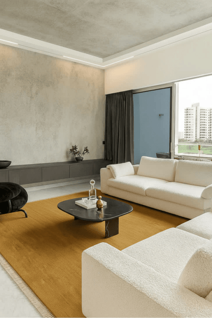 Marigold | New Zealand Wool Handloomed With Tassels - The Carpetier™