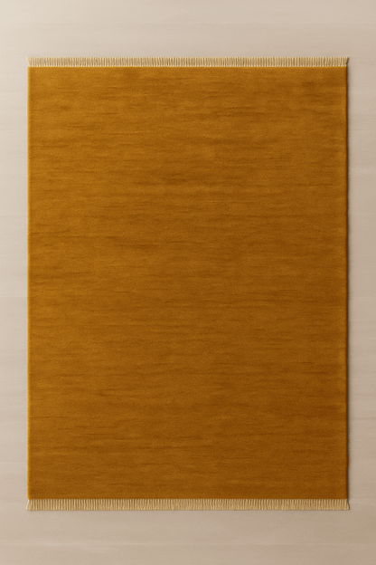 Marigold | New Zealand Wool Handloomed With Tassels - The Carpetier™