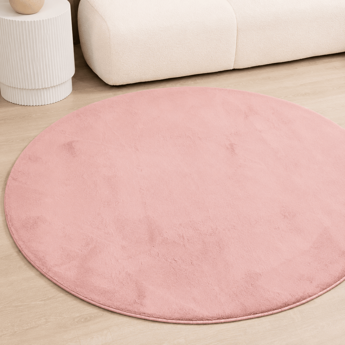 Mauve Pink Round Carpet | Cloud Fur Series - The Carpetier™