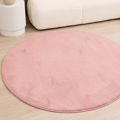 Mauve Pink Round Carpet | Cloud Fur Series - The Carpetier™