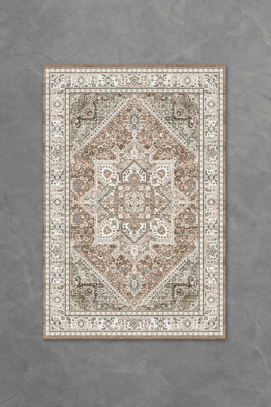 Medina Gaden Floor Mat | Polyfibre Cashmere - The Carpetier™