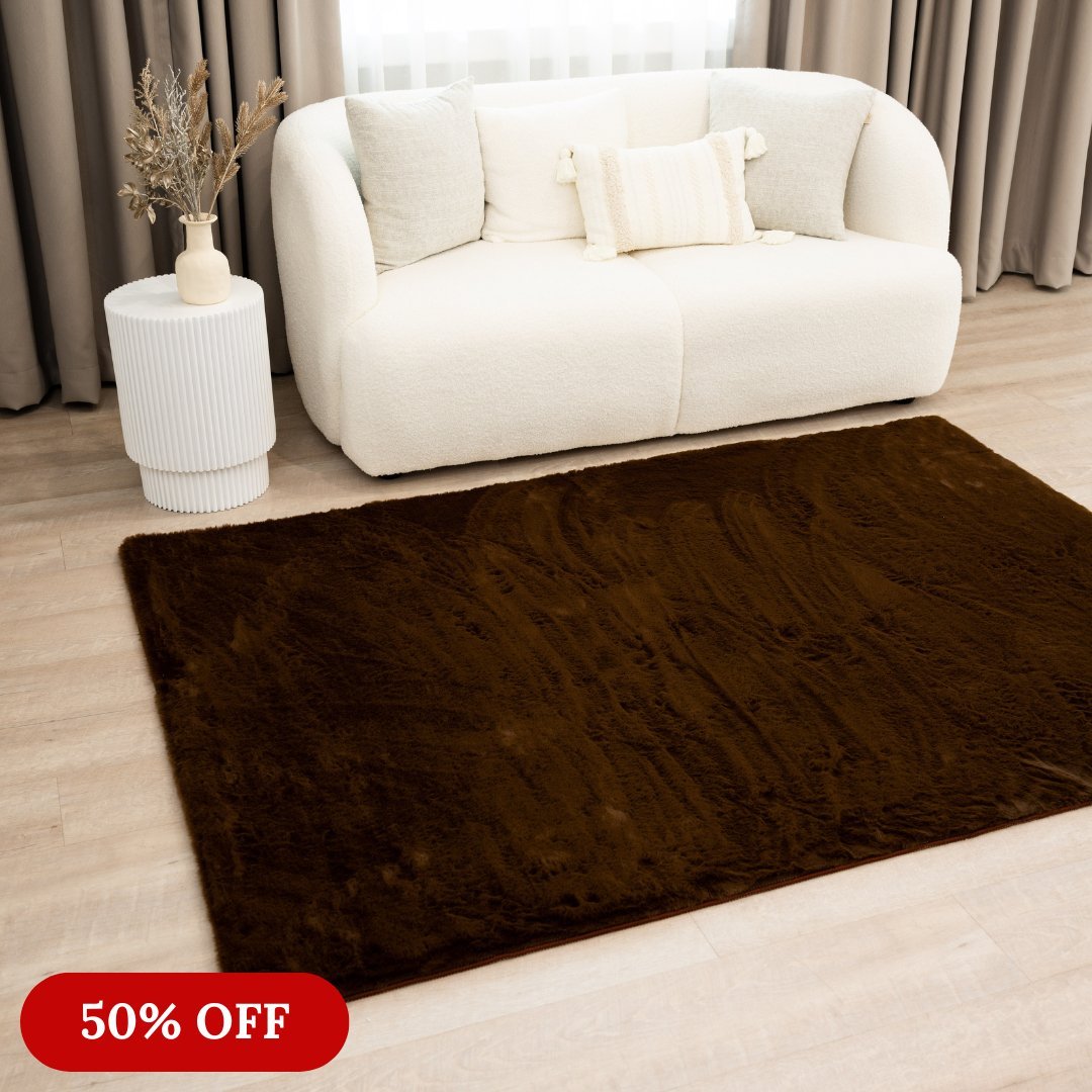 Mocha Brown Cloud Fur Carpet - The Carpetier™