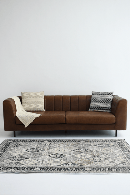 Monochrome Majesty Carpet | Persian | Polyfibre Cashmere Series - The Carpetier™