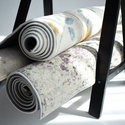 Pastel Garden Carpet | Abstract | Polyfibre Cashmere Series - The Carpetier™