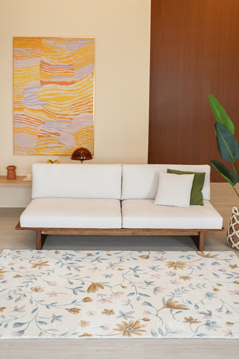 Pastel Garden Carpet | Polyfibre Cashmere - The Carpetier™