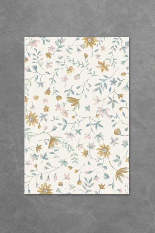 Pastel Garden Floor Mat | Polyfibre Cashmere - The Carpetier™
