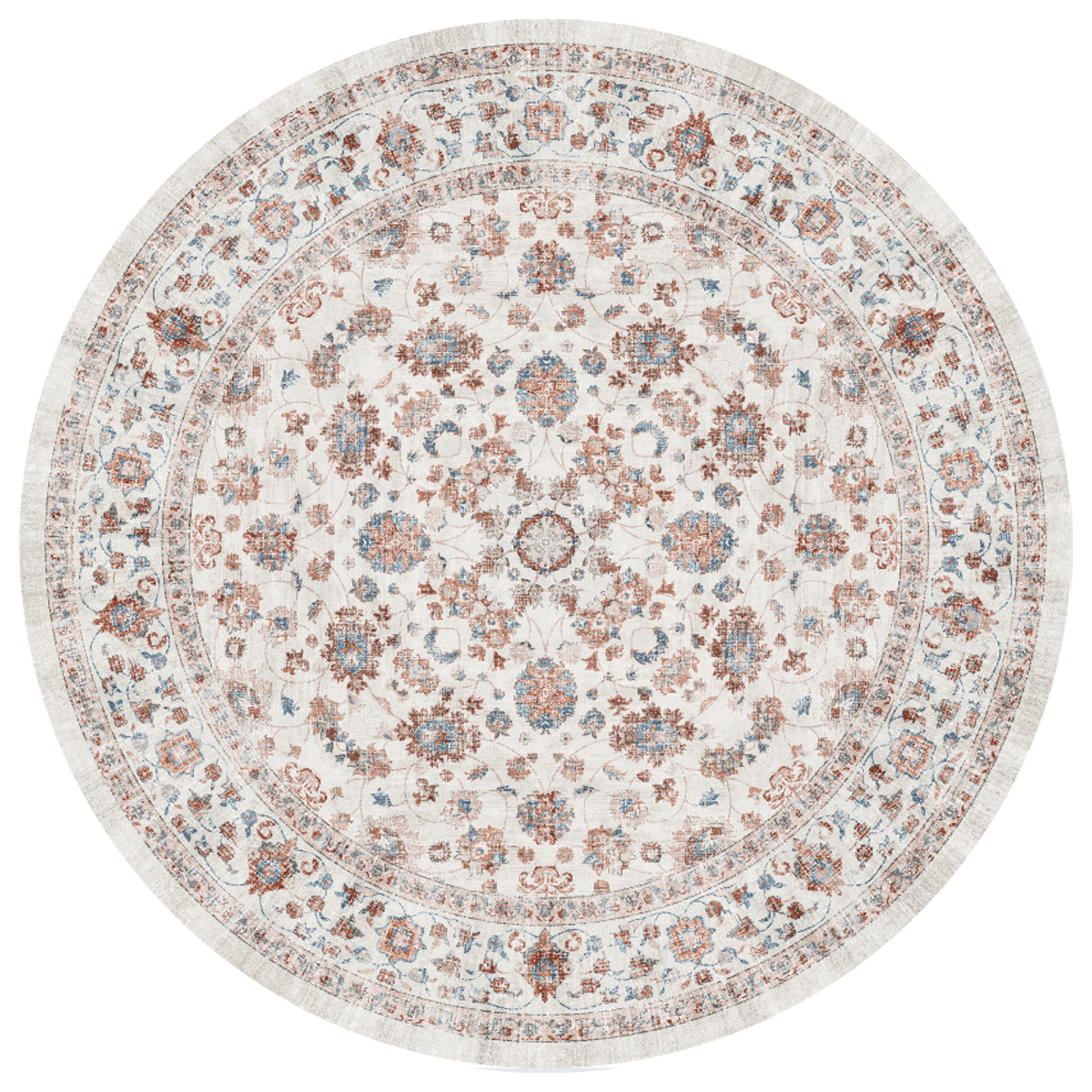 Pastel Palace Round Carpet | Polyfibre Cashmere - The Carpetier™