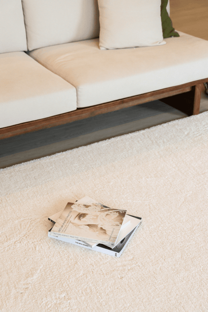 Pearl White Mid - Pile LuxeFur Carpet | LuxeFur - The Carpetier™