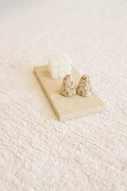 Pearl White Mid - Pile LuxeFur Carpet | LuxeFur - The Carpetier™