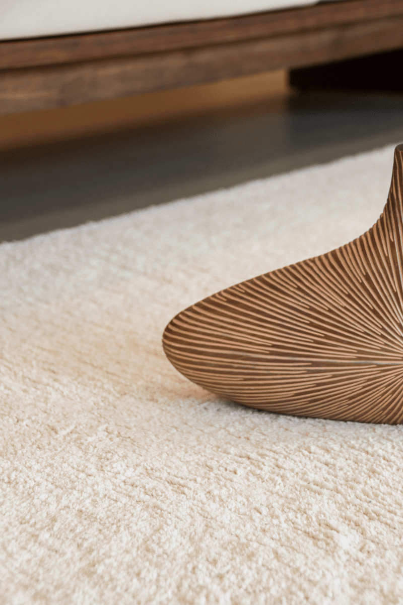 Pearl White Mid - Pile LuxeFur Carpet | LuxeFur - The Carpetier™