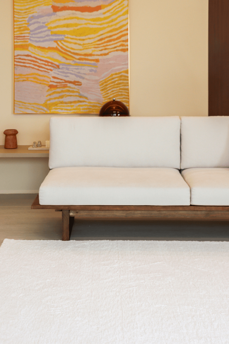 Pearl White Mid - Pile LuxeFur Carpet | LuxeFur - The Carpetier™