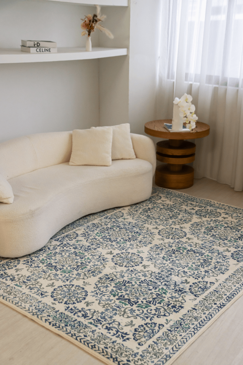 Porcelain Palace Carpet | Polyfibre Cashmere - The Carpetier™