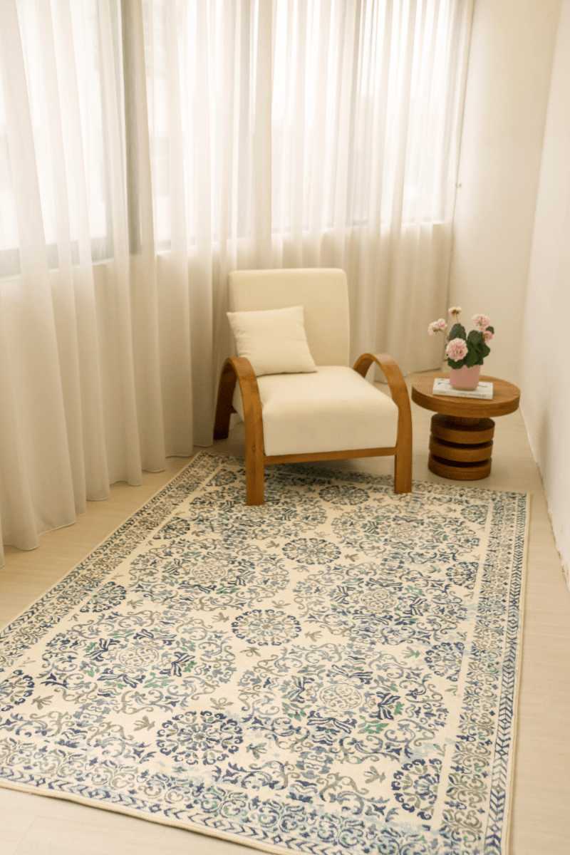 Porcelain Palace Carpet | Polyfibre Cashmere - The Carpetier™