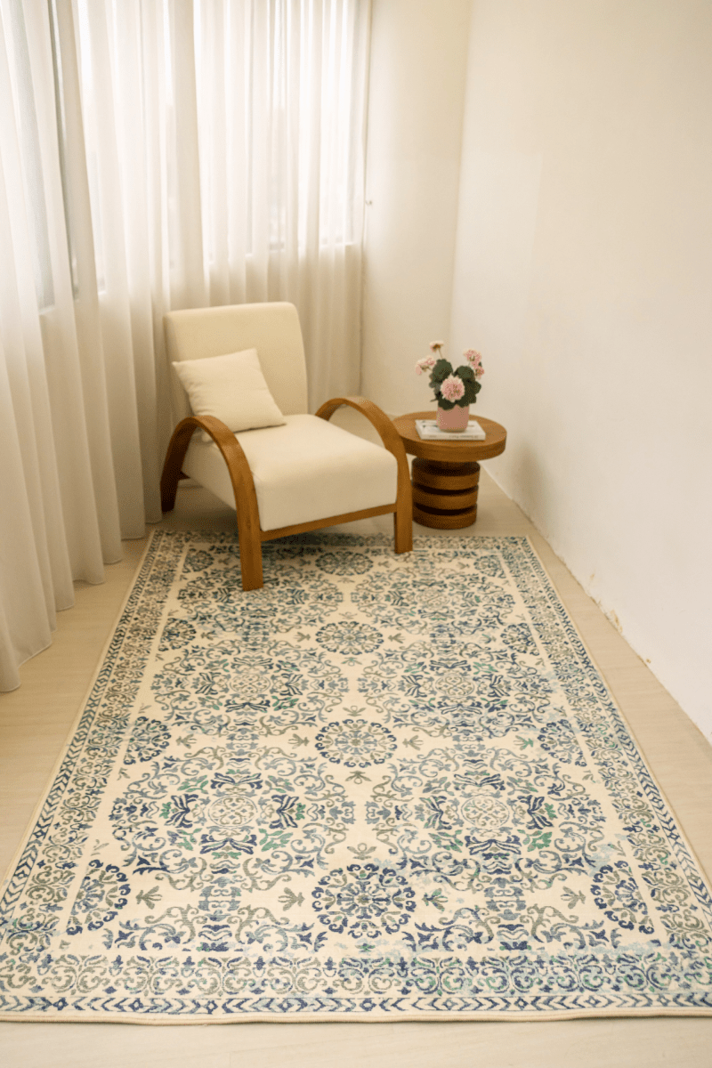 Porcelain Palace Carpet | Polyfibre Cashmere - The Carpetier™