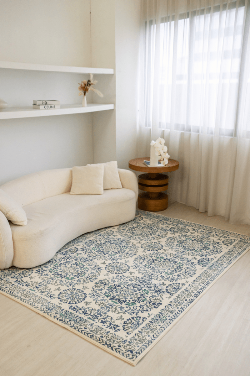 Porcelain Palace Carpet | Polyfibre Cashmere - The Carpetier™