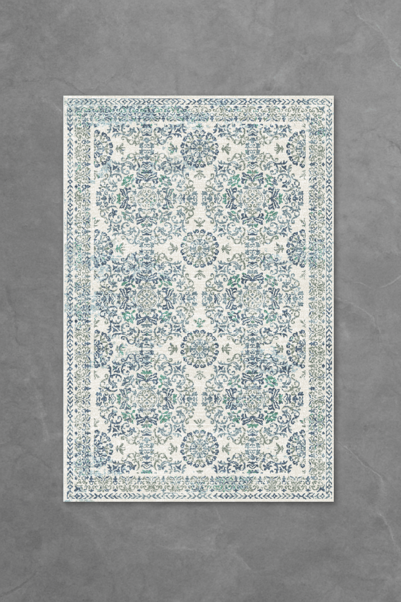 Porcelain Palace Floor Mat | Polyfibre Cashmere - The Carpetier™