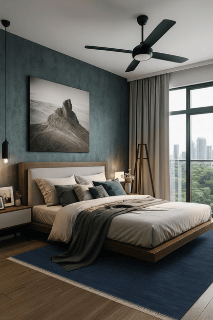 Royal Blue | New Zealand Wool Handloomed With Tassels - The Carpetier™
