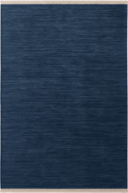 Royal Blue | New Zealand Wool Handloomed With Tassels - The Carpetier™