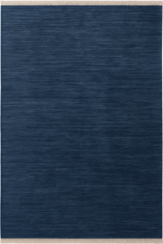 Royal Blue | New Zealand Wool Handloomed With Tassels - The Carpetier™