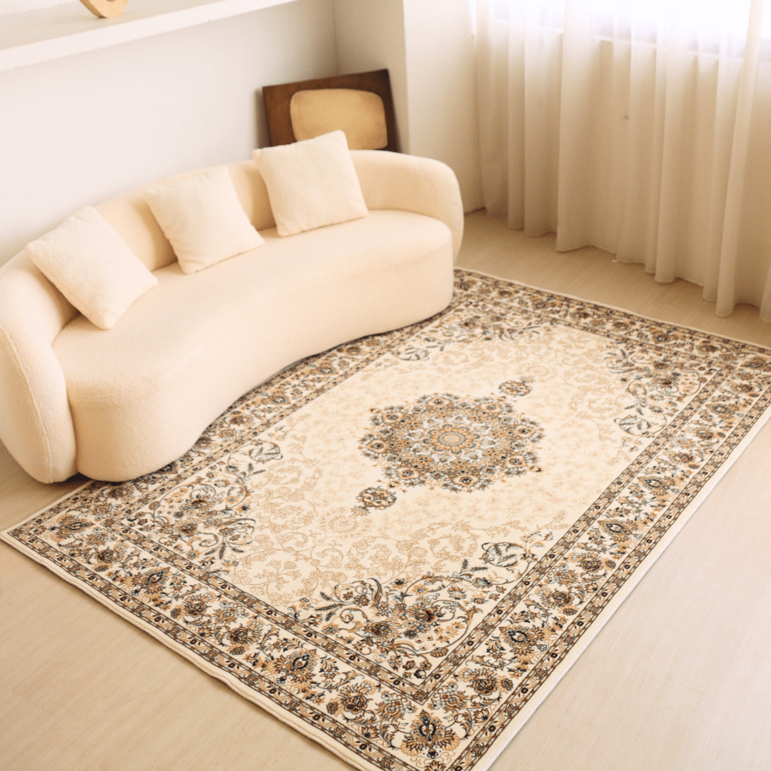 Royal Ivory Carpet | Persian | Polyfibre Cashmere Series - The Carpetier™