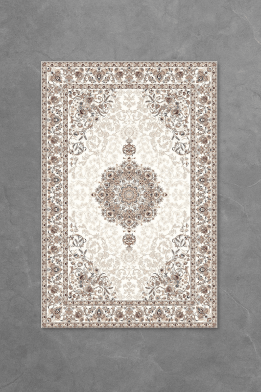 Royal Ivory Floor Mat | Polyfibre Cashmere - The Carpetier™