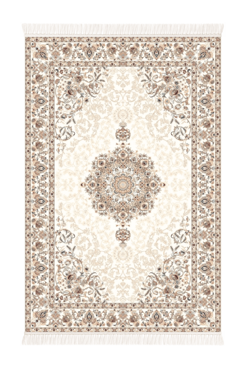 Royal Ivory Prayer Mat | Polyfibre Cashmere - The Carpetier™