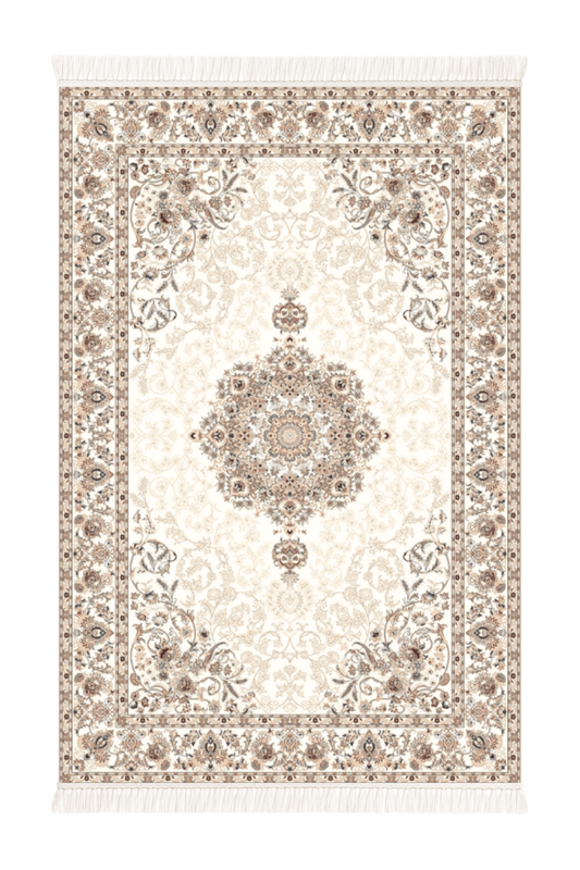 Royal Ivory Prayer Mat | Polyfibre Cashmere - The Carpetier™