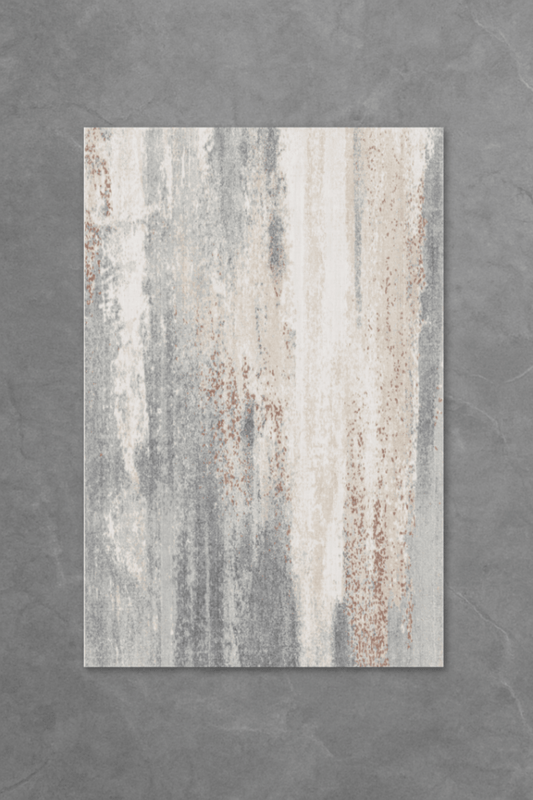 Rustic Horizon Mist Floor Mat | Polyfibre Cashmere - The Carpetier™