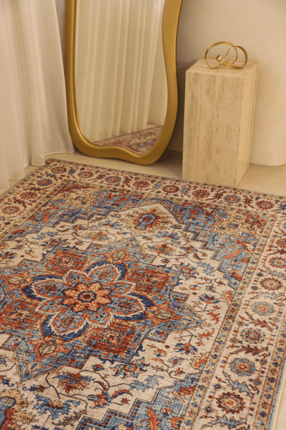 Rustic Jewel Carpet | Polyfibre Cashmere - The Carpetier™