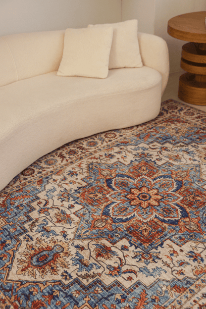 Rustic Jewel Carpet | Polyfibre Cashmere - The Carpetier™