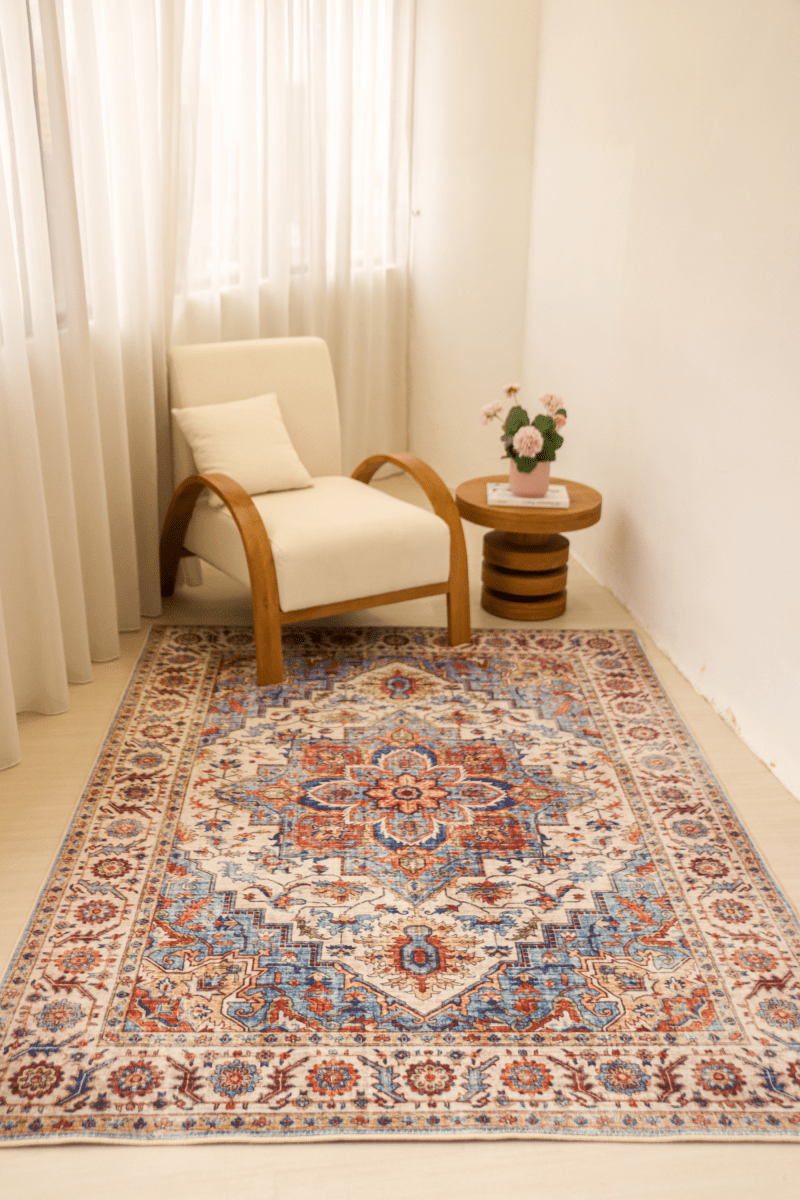 Rustic Jewel Carpet | Polyfibre Cashmere - The Carpetier™